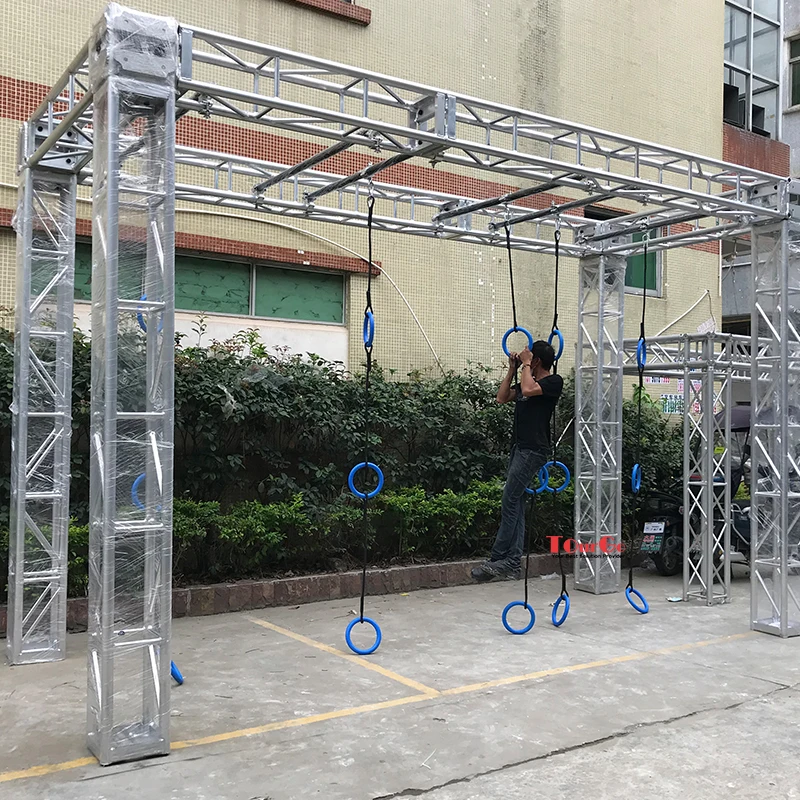 

Ninja Slickline Accessories SEA of MULTIPLE RINGS Indoor Outdoor Playground Backyard Gym Ninja Warrior Obstacles Course for Kids