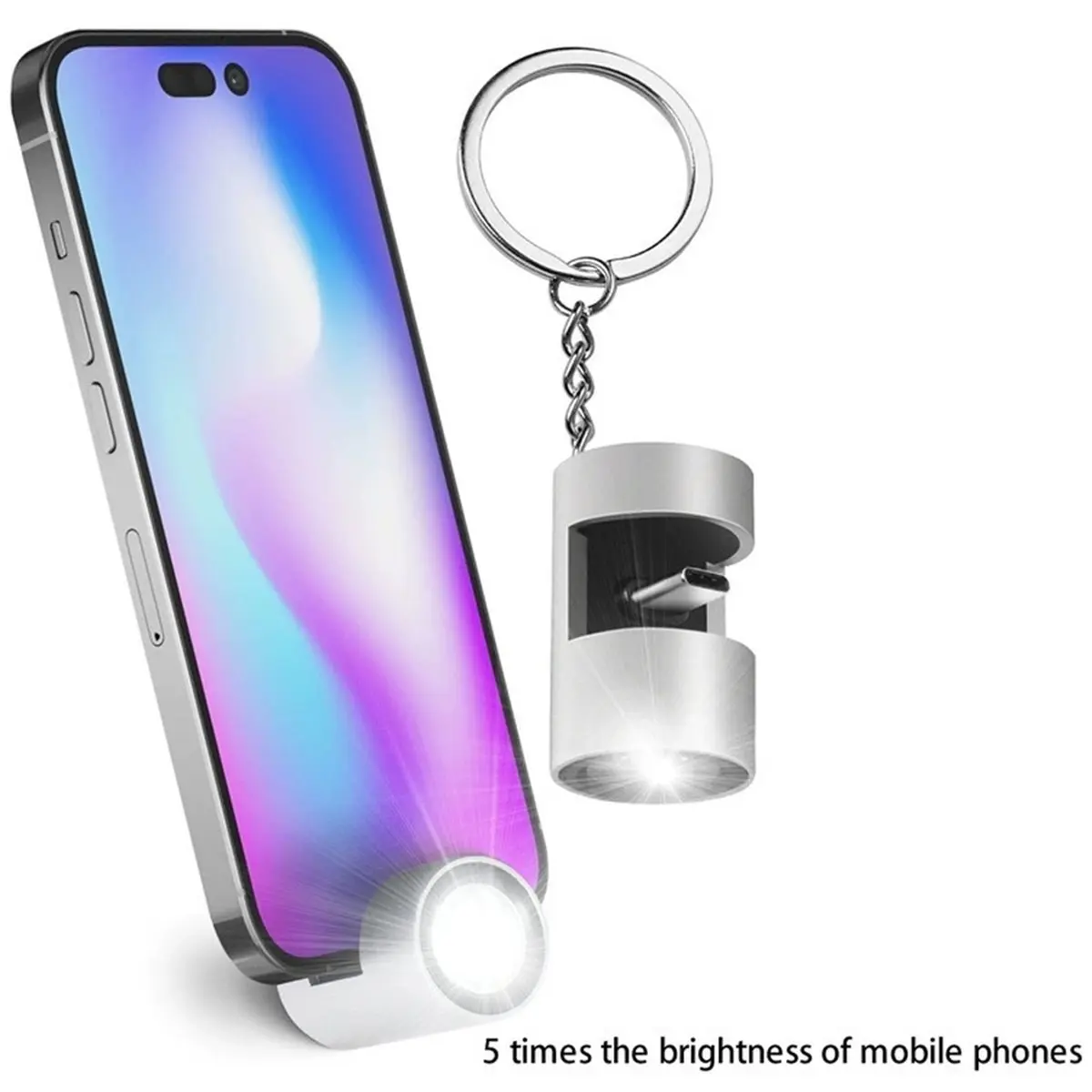 update. Mini Keychain LED Flashlight No Charging Required Ultra Bright Portable Torch Outdoor Emergency Camping