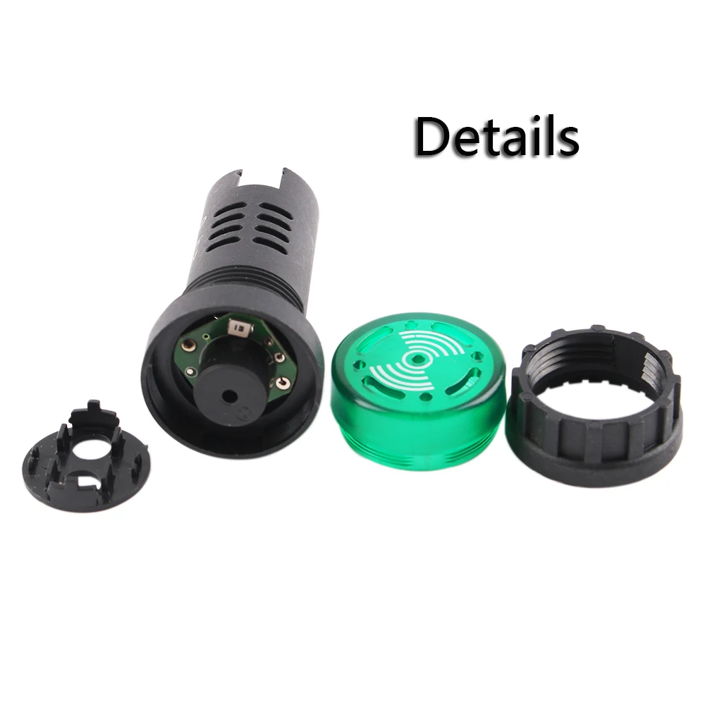 

1Pc 22mm AD16-22SM Indicator light signal lamp Flash buzzer yellow/red/green 12V 24V 110V 220V Active Buzzer