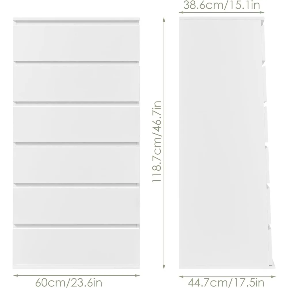 Moderner hoher Bodenschrank mit Schiebeschiene aus Metall, griffloser Schubladenschrank aus Holz, vertikale Kommoden mit Kapazität