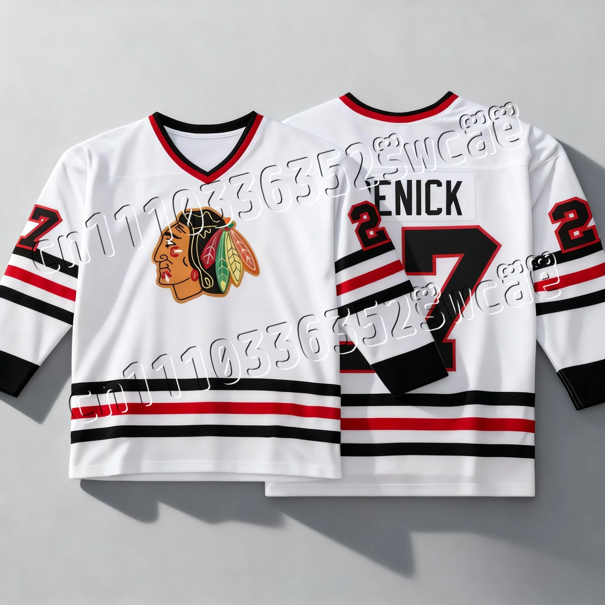 

Детская хоккейная футболка-джерси Jeremy Roenick Chicago White 1991-92 Power Play в стиле ретро, унисекс, для взрослых и детей, для фанатов, топ для велоспорта
