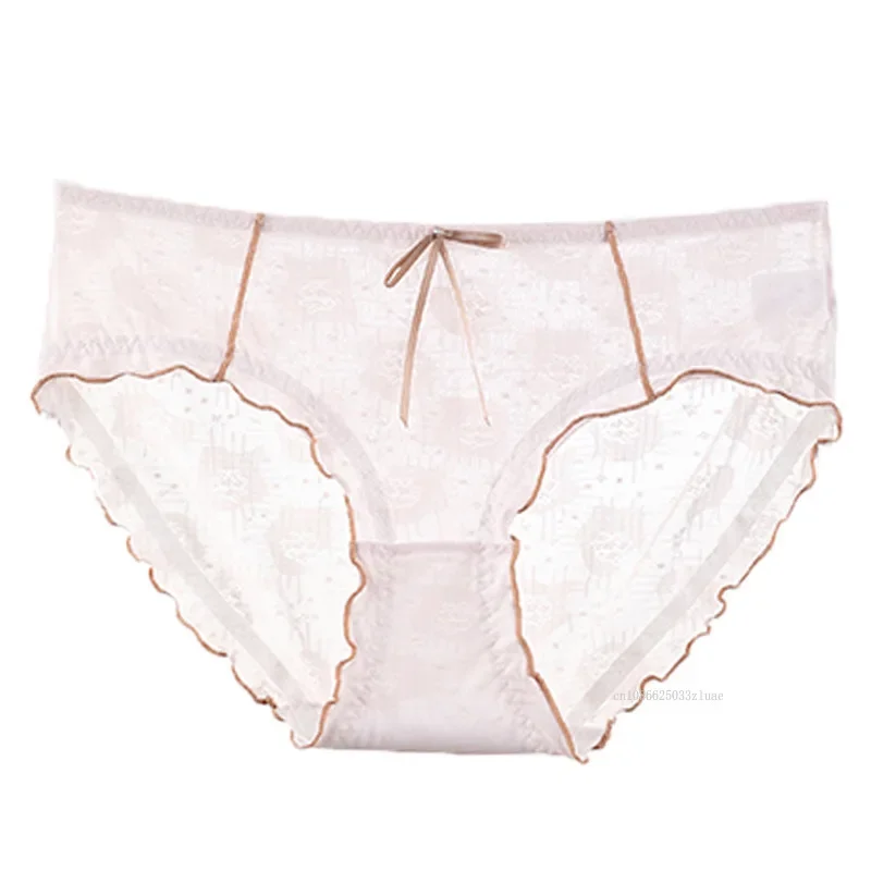 ملابس داخلية نسائية رفيعة من الحرير الجليدي سراويل داخلية مثيرة حلوة مضادة للبكتيريا ملابس داخلية تسمح بالتهوية ملابس داخلية نسائية 40-100 كجم