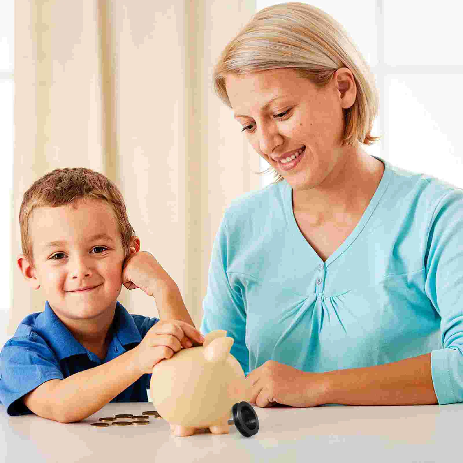 10 Pcs Round Rubber Stopper Piggy Bank Replacement Bottom Covers Sealing Plugs for Tube Stops