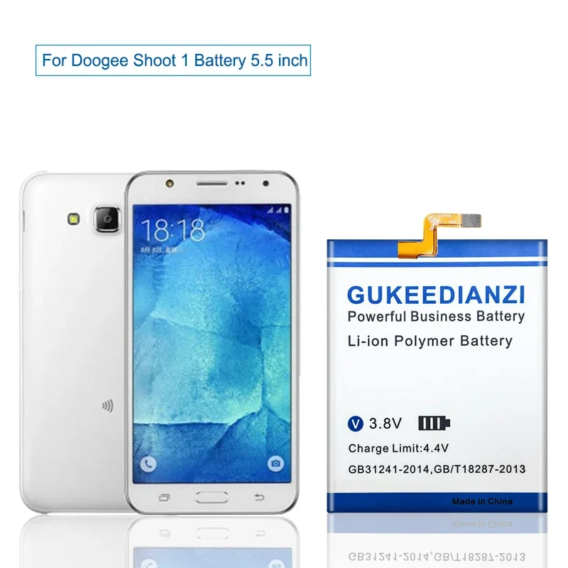 بطارية الهاتف المحمول 4600mAh BAT17563300 لبطارية Doogee Shoot 1 5.5 بوصة ذات سعة عالية