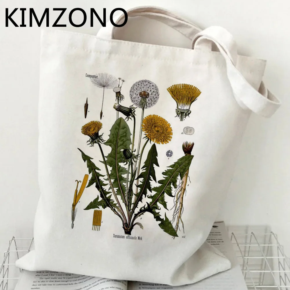 Dandelion shopping bag jute bag shopper shopping bolsa tote canvas bag sacola cloth bolsas reutilizables ecobag sac tissu