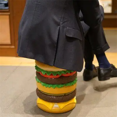 ornement-burger-tabouret-tendance-maison-tabouret-chaise-epi-de-mais-ornement-hamburger-bas-tabouret-ornement-ornement-de-sol