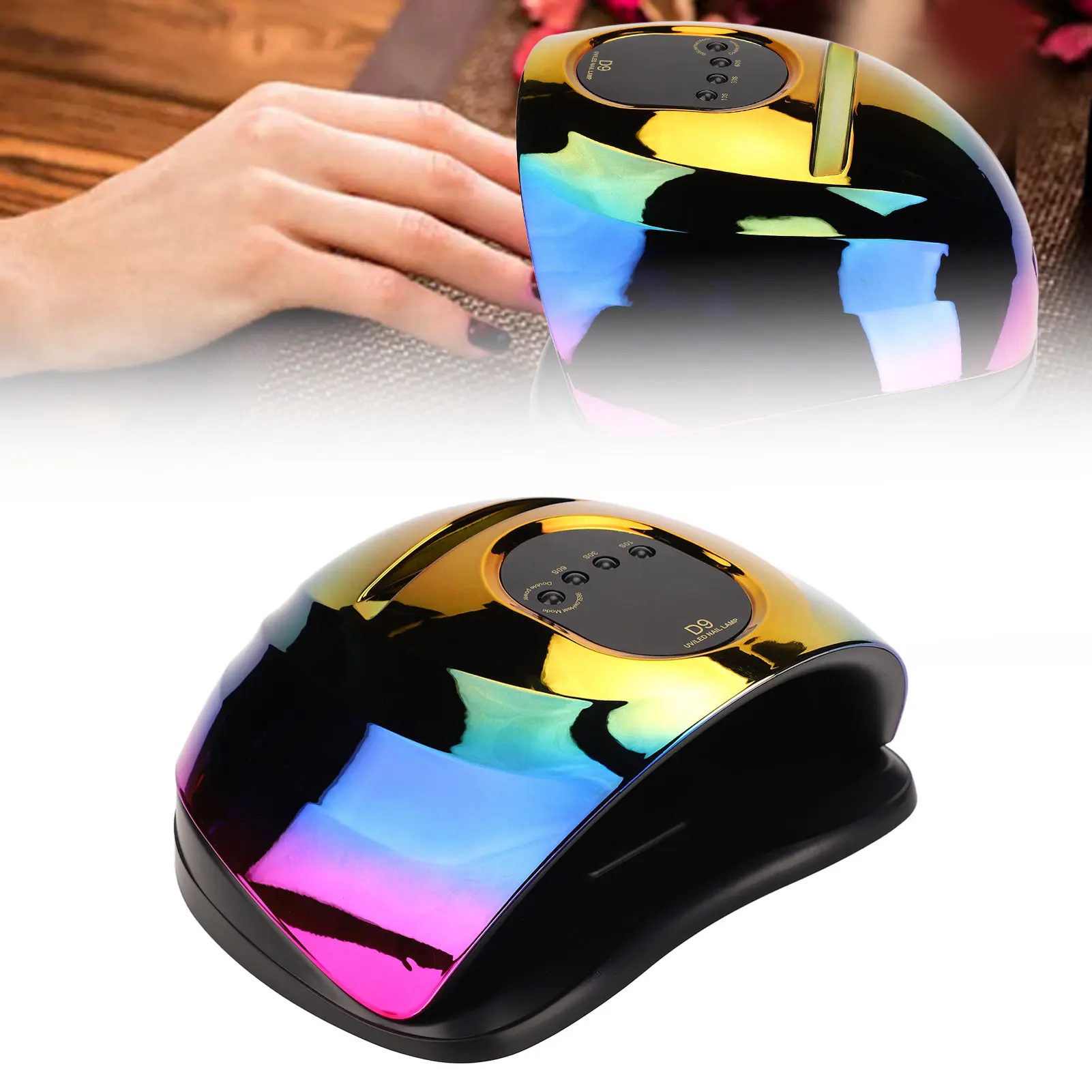 

Nail Gel Baking Machine Nail Gel Dryer LED Light Quick Drying Finger 150W 57LEDs Toe Nail Art Machine Nail Gel LED Light Dryer