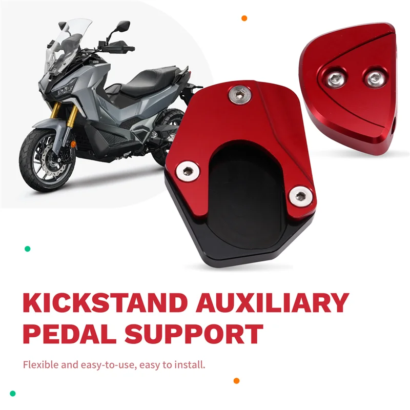 AB16-Motorcycle Side Stand Doot Kickstand Auxiliary Foot Pedal Support Plate For SYM ADXTG400 ADXTG 400 2024 2025