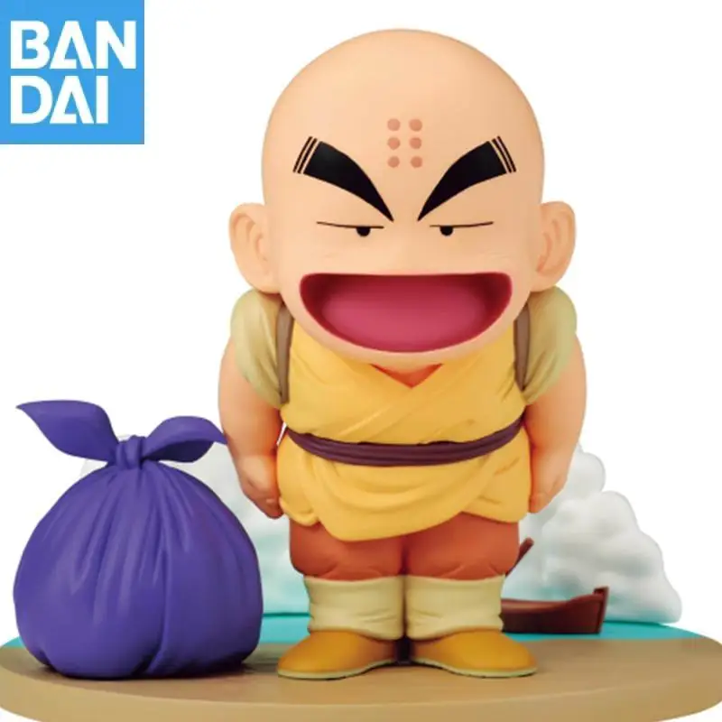 100% 오리지널 반다이 나무코 반프레스토 드래곤 볼 히스토리 박스 크릴린 데스크탑 장식품 PVC 애니메이션 피규어 모델 수집가 장난감 선물