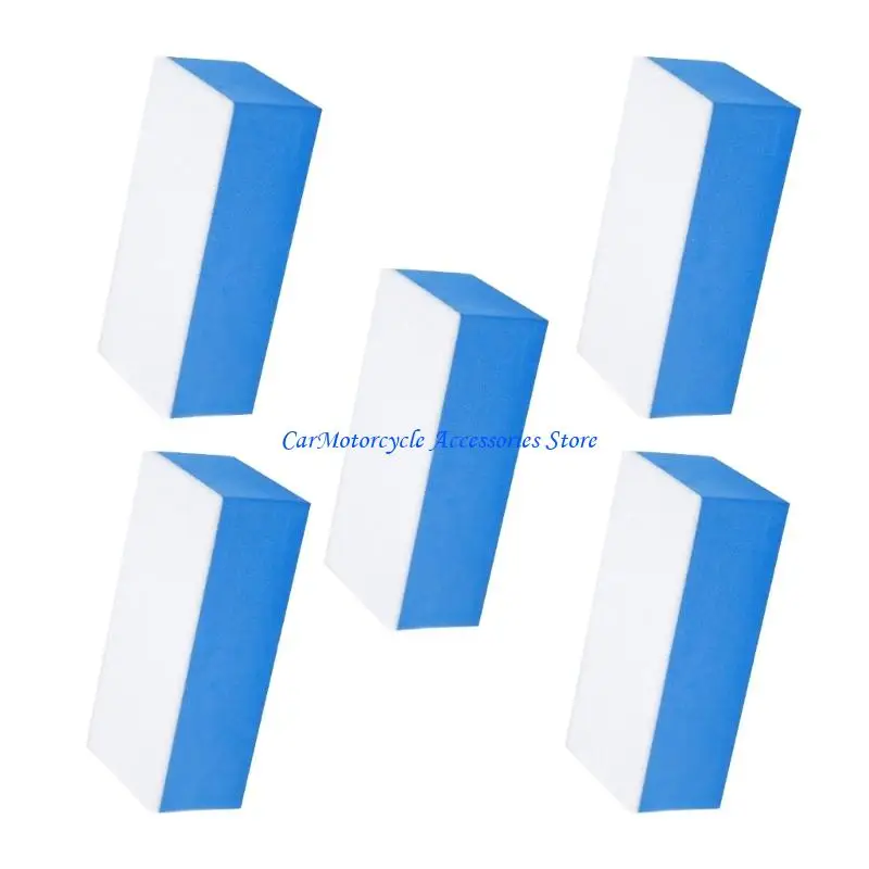 P04D Multiple Purpose Car Glass Cleaning Sponge with Wool Felt 5pcs for Oil Film Removal