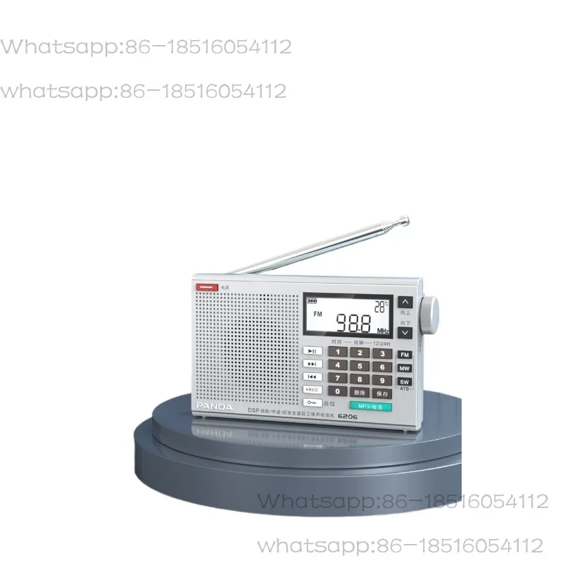 6206 radio new bluetooth multi-function high definition stereo full band professional portable radio for the elderly