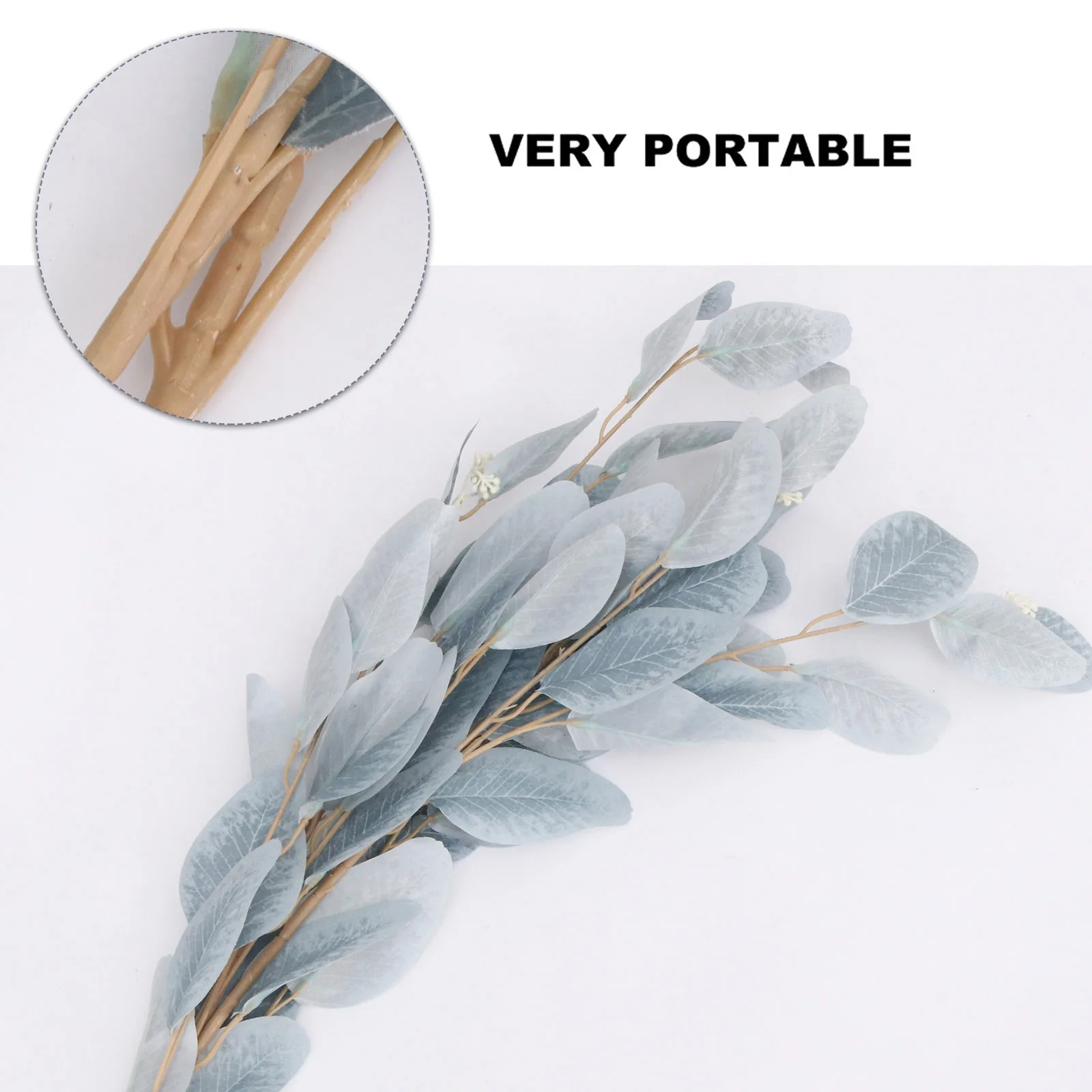 

2pcs Artificial Eucalyptus Leaf Bouquet Realistic Flowers Greenery Arrangement Home Decor Lifelike Branches Wedding PartyPlant