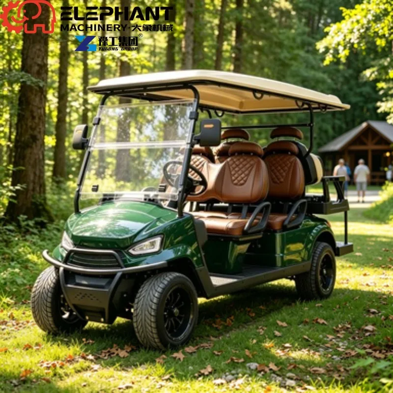 2026 New Technology Electric 4 Wheels New Energy Golf Cart with Windshield Free Maintenance Battery