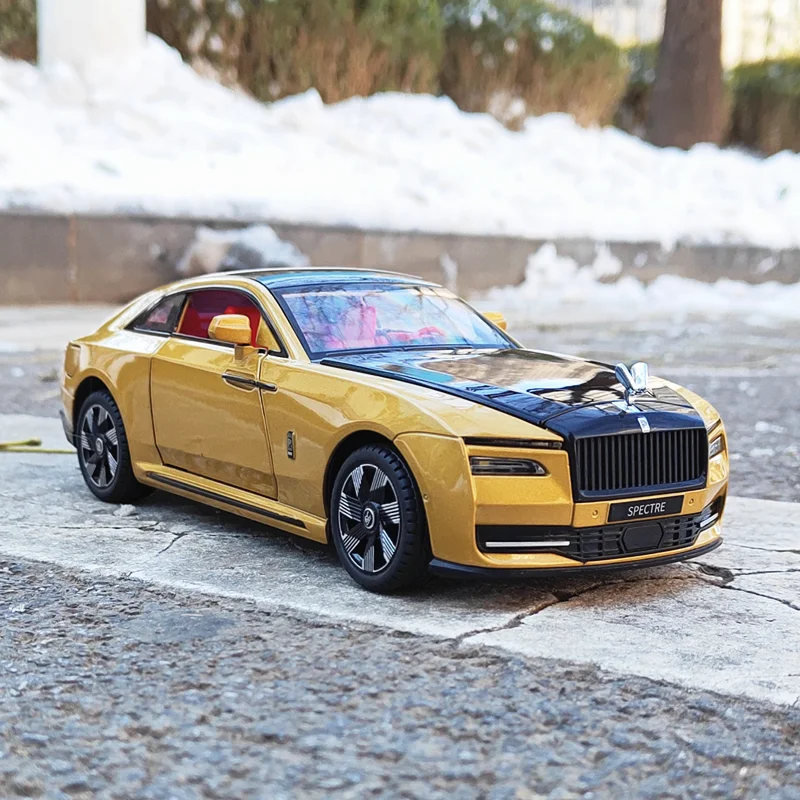 1:24 1:24 Rolls-Royce SPECTRE alliage moulé sous pression modèle de voiture jouet Limousine retirer son lumière avancée jouets décoratifs pour garçon cadeau