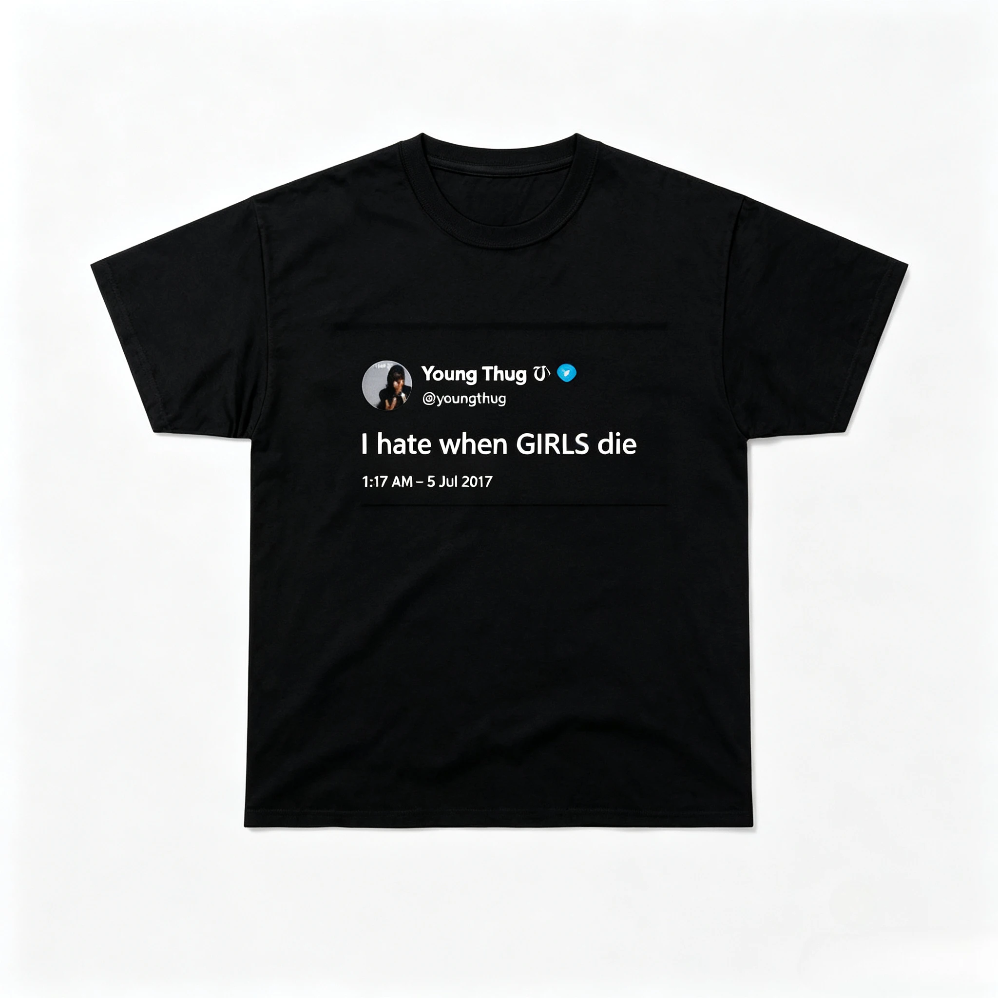 Ich hasse es, wenn Mädchen sterben Meme Bestseller 100% Baumwolle Herren-Shirt Hip-Hop Kurzarm Oversize Damen Kurzarm Günstiges T-Shirt – Detail 3