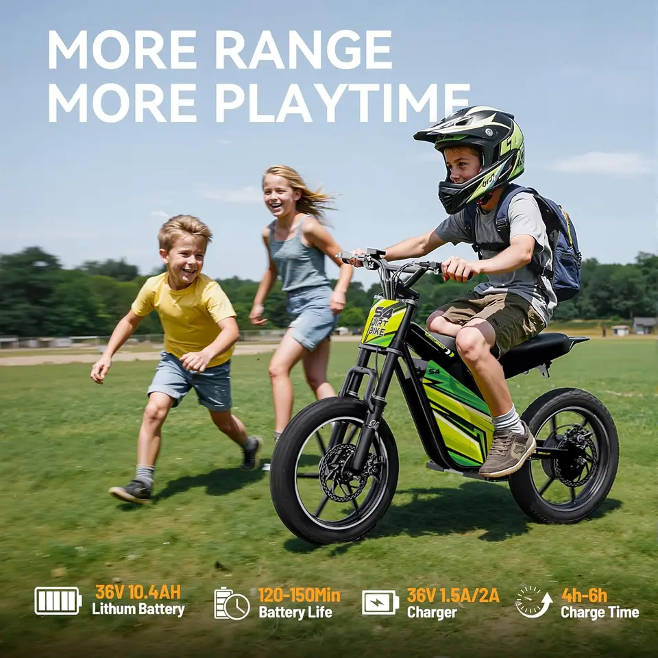 New  Off Road Moto Bike electric dirt bike kids fatbike Fast Electric Bicycle for Boys image 4