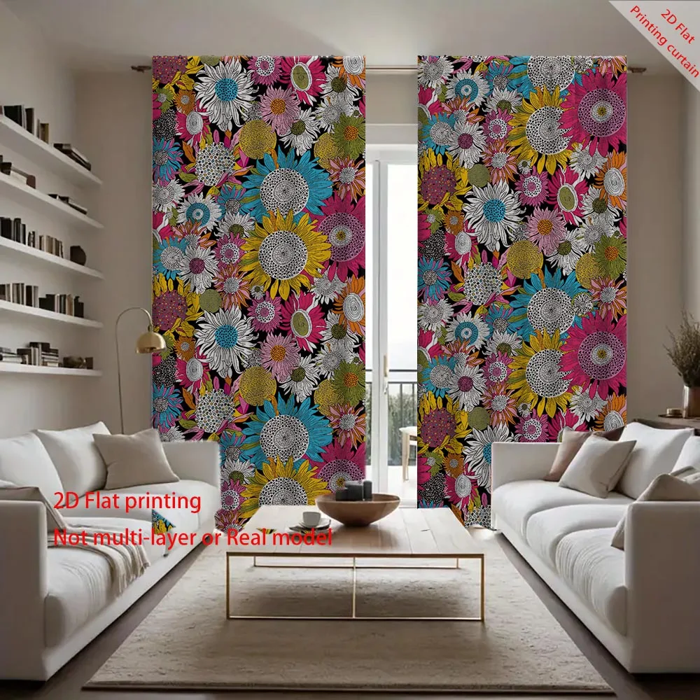 

Vintage floral printed curtains, fruit stone home decor curtains, office, bedroom, living room, dormitory sunshade curtains