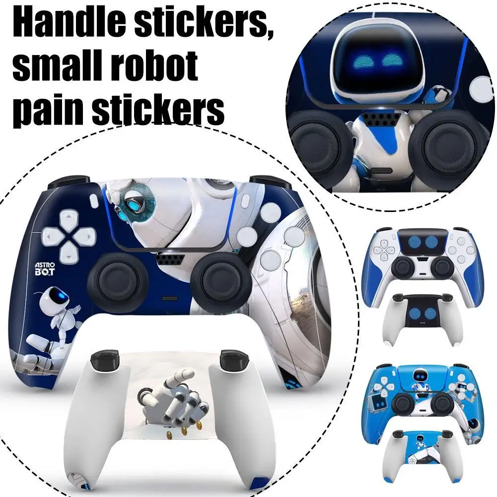 For PS5 Astro Bot Host Handle Sticker With Back Sticker Waterproof And Scratch-resistant For Playstation 5 Game Handle Sticker