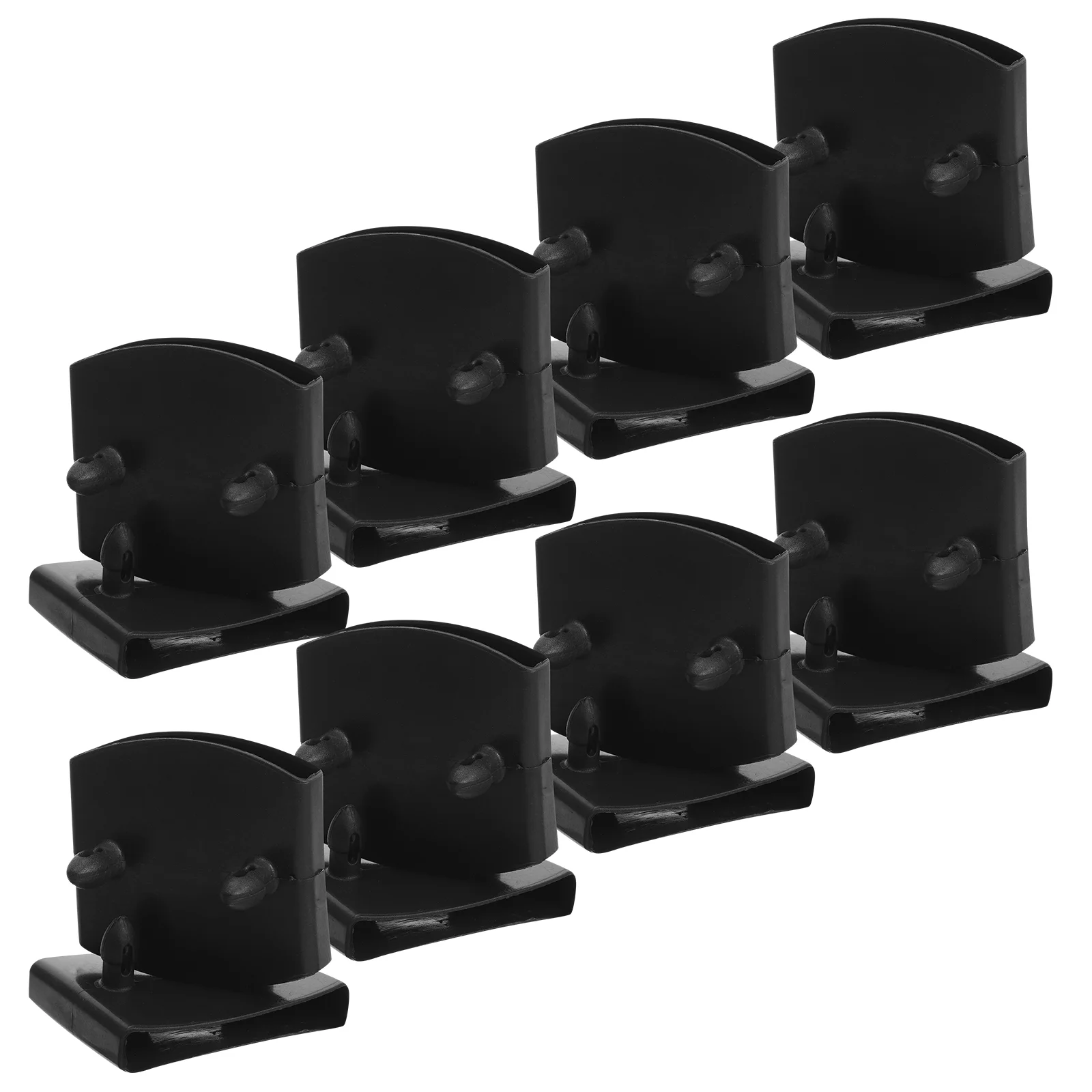 20 Pcs Retainer Sofa Bed Board Mounting Buckle Twin Size Frames Slat End Caps Bracket Cover Black