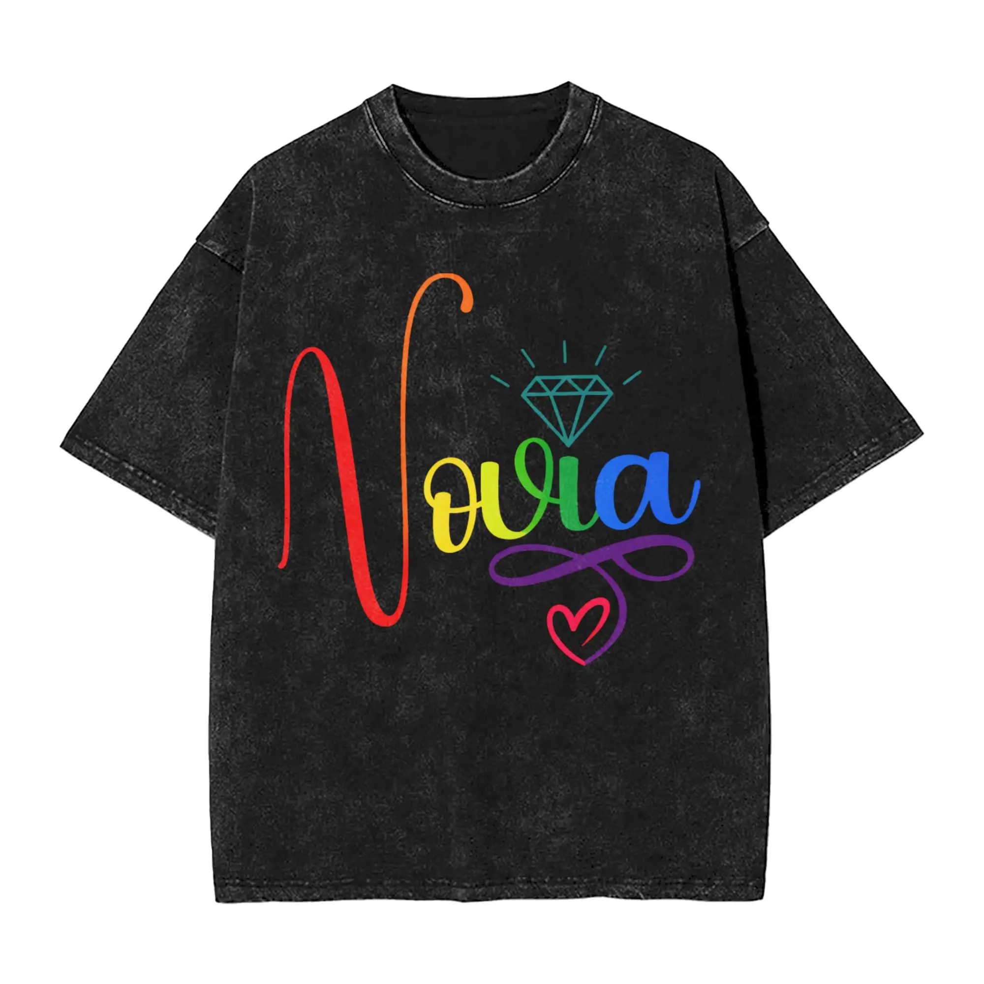 Футболки Novia & Equipo De La Novia для мужчин, модные футболки из 100% хлопка, футболка с круглым вырезом, одежда с короткими рукавами, летняя одежда