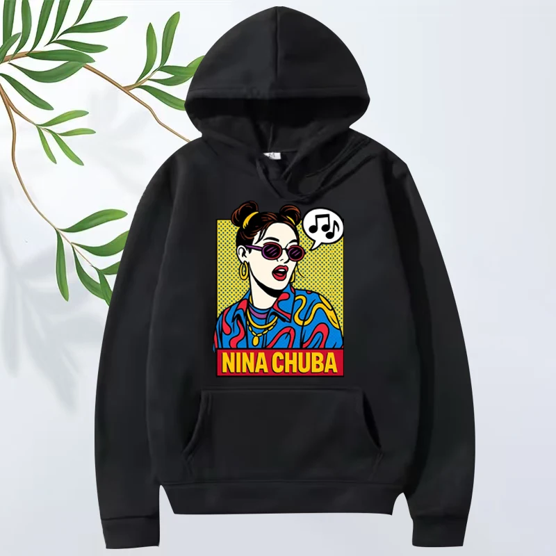

Nina Chuba fashion classic Graphics hoodie 2025 new men women vintage cool Long sleeve streetwear print oversized hoodie unisex