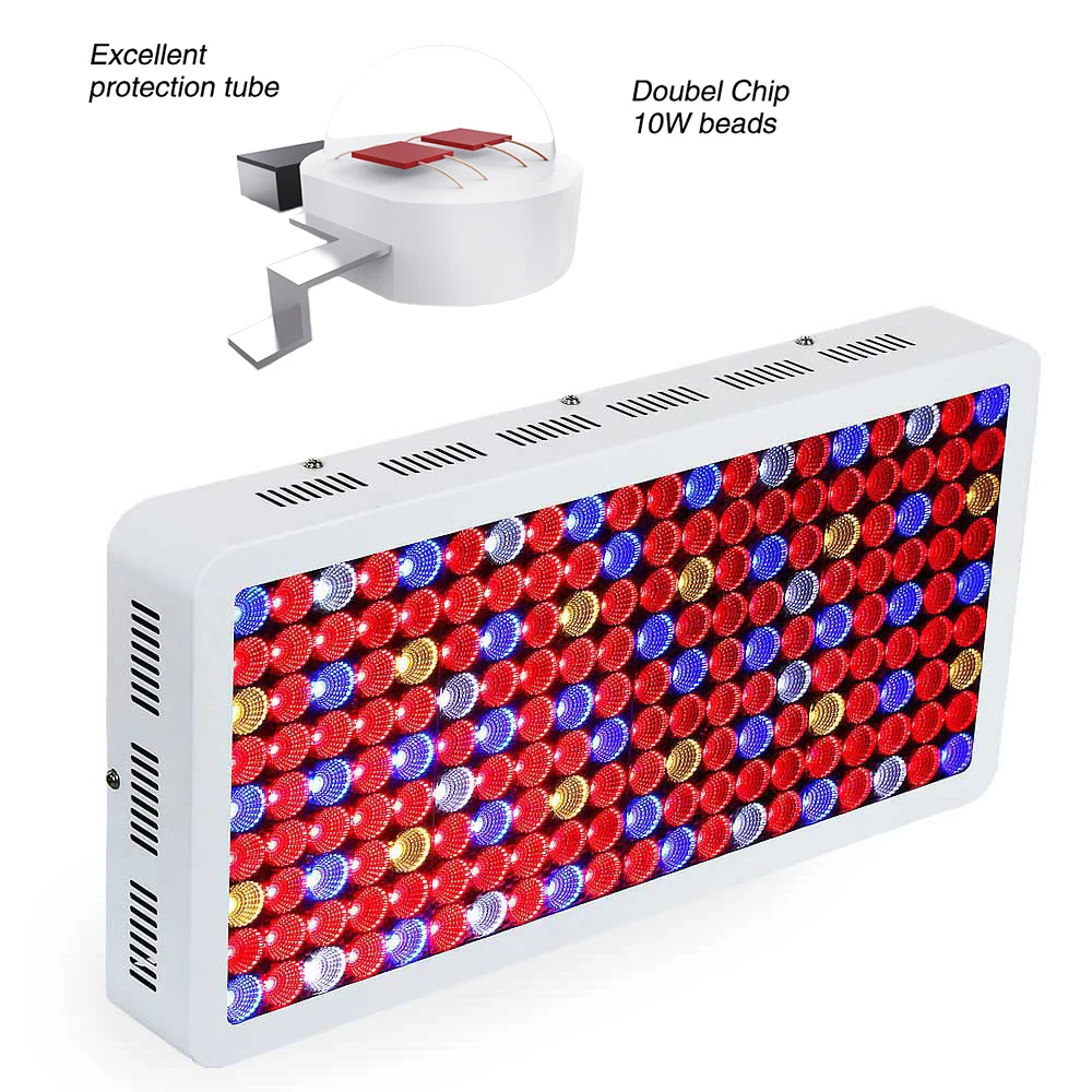 1800W Led Pianta Coltiva La Luce Spettro Completo Crescita Piante All'interno Luci Idroponiche per Verdure Fiore Erbe Coltiva La Tenda illuminazione