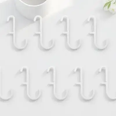 

7Pcs Supermarket Shelf Hooks Pegboard Hanging Organizer for Display Rack Hole Board Hanger Plastic Pegboard Pegs Compact Storage