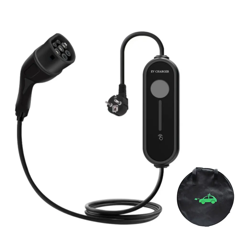 

5m European Standard Charging Gun Portable 16A TYPE 2 Waterproof 3.5kW Car Charger For New Energy Electric Vehicles