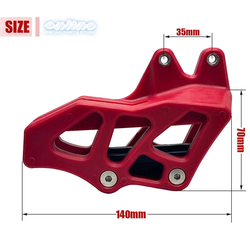 Motocross Rear Chain Guard Guide Protector For Honda CRF CRF150F CRF230F CRF250F Black Red Motorcycle Chain Guide Accessories