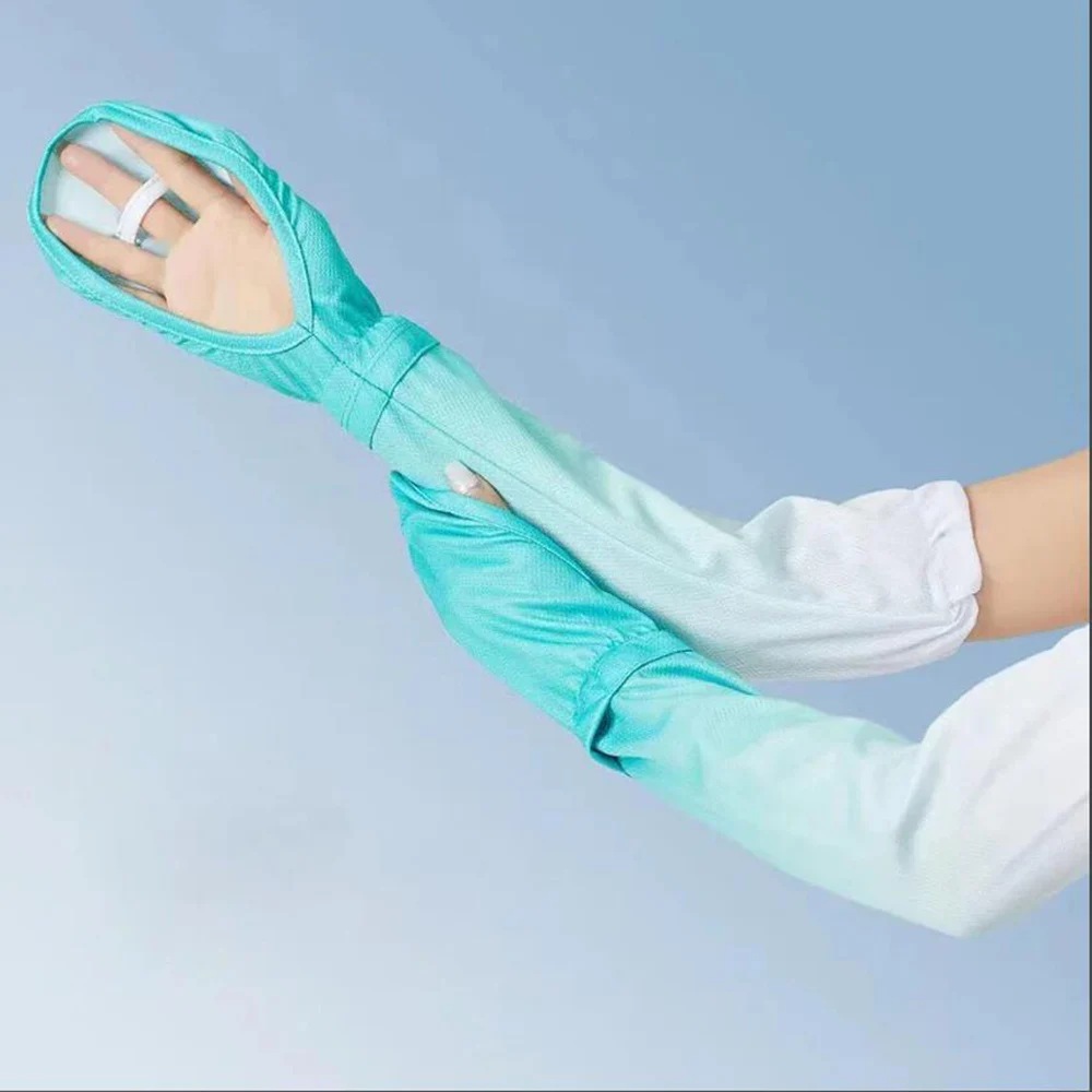 

New Sleeves Female Ice Silk Sunscreen Gloves Summer Driving Sunscreen Arm Sleeves All-match UV Protection Hand Sleeve Arm Guards