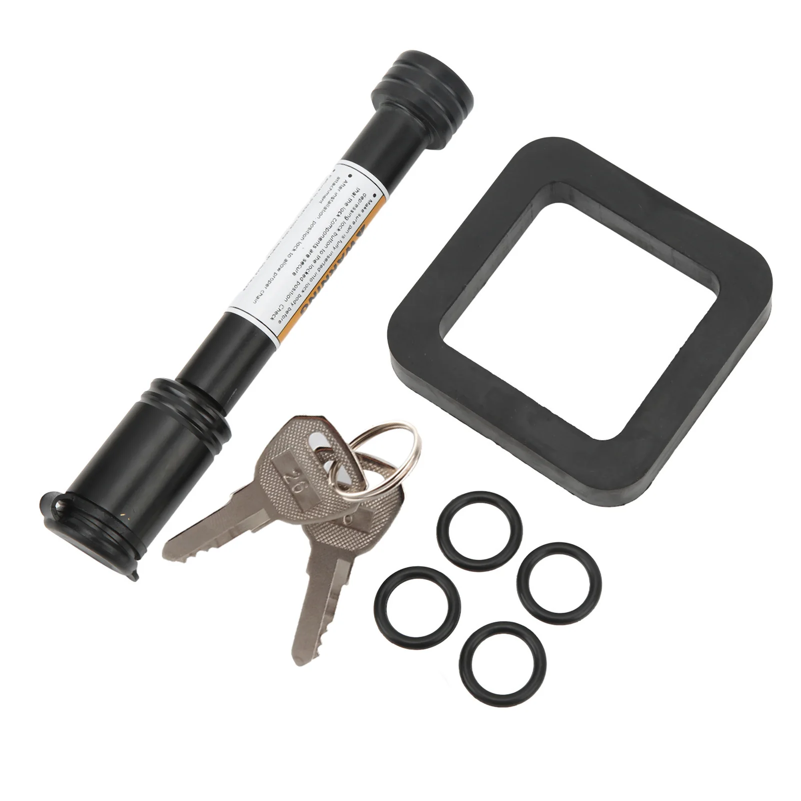 Tow Hitch Receiver Lock Hitch Pin Lock Dustproof 5/8in Dia Rustproof Antitheft Black for Car Truck Hitch Ball Carrier