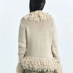 Nibber-Cardigan-Frauennetz mit Beulen, heißem Pullover, Mode, Herbstjacke, Streetwear, Mesh Tops, komfortable Kleidung 12 Hauptverkäufe Croche Big Bice - №7