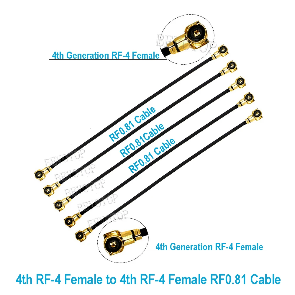 10PCS MHF-4 Female to MHF-4 Female Jack RF0.81 Cable GSM GPRS 3G WIFI Modem Antenna Extension Jumper Cable