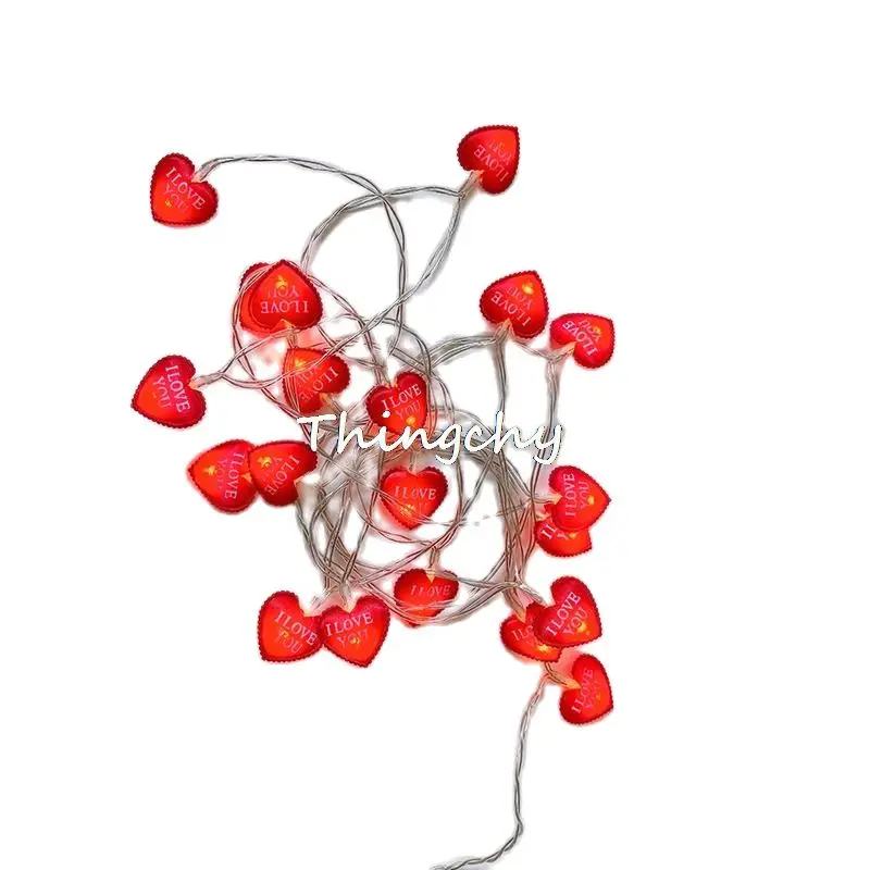 LED Heart Shape I LOVE YOU String Lights Indoor Fairy Light Christmas Decoration Garland For Valentines Day Home Decoration