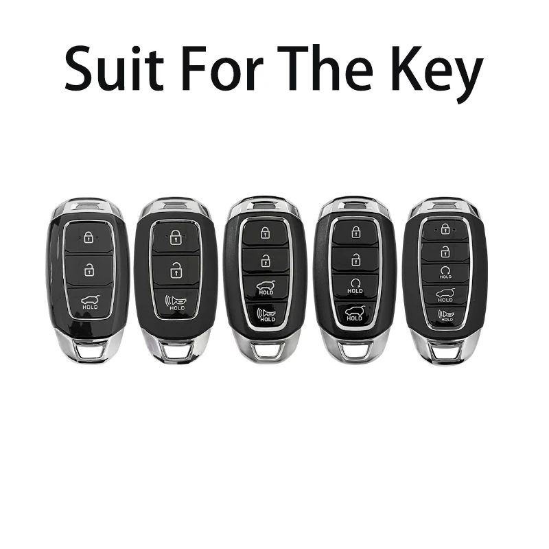 For Hyundai Elantra Car Models for I30 Ix35 KONA Encino Solaris Azera Grandeur Ig Accent Santa Fe Palisade Smart Key Cover Case