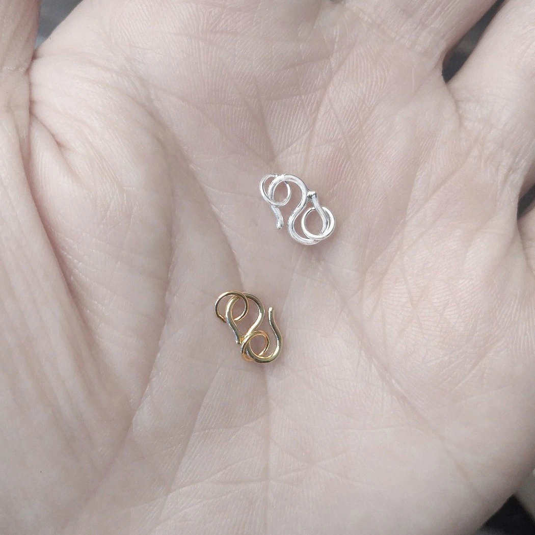 10pcs Clasps In Silver Real 925 Bracelets Hooks Sterling Close  Jump Rings S Design Wholesales Jewelry Handicrafts Components - view 3