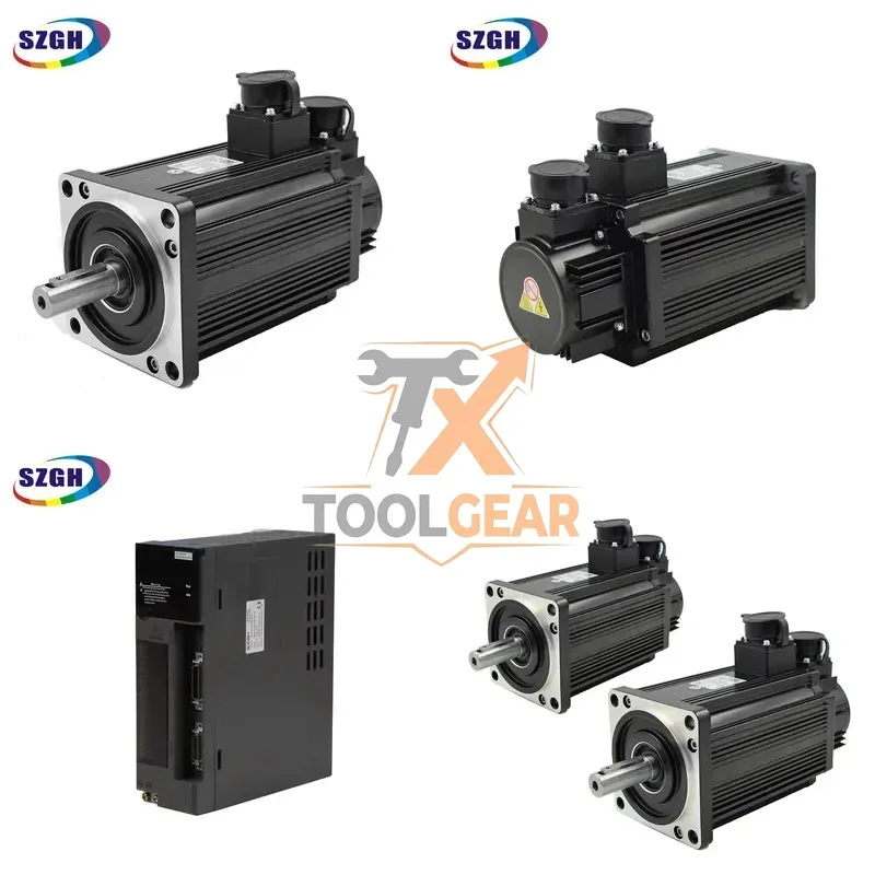 2026China*Factory* SZGH Servo Motor Support MODBUS EtherCAT CANopen 2kw 7.7NM 23bit Absolutely Encoder Ac Servo Motor for Ac