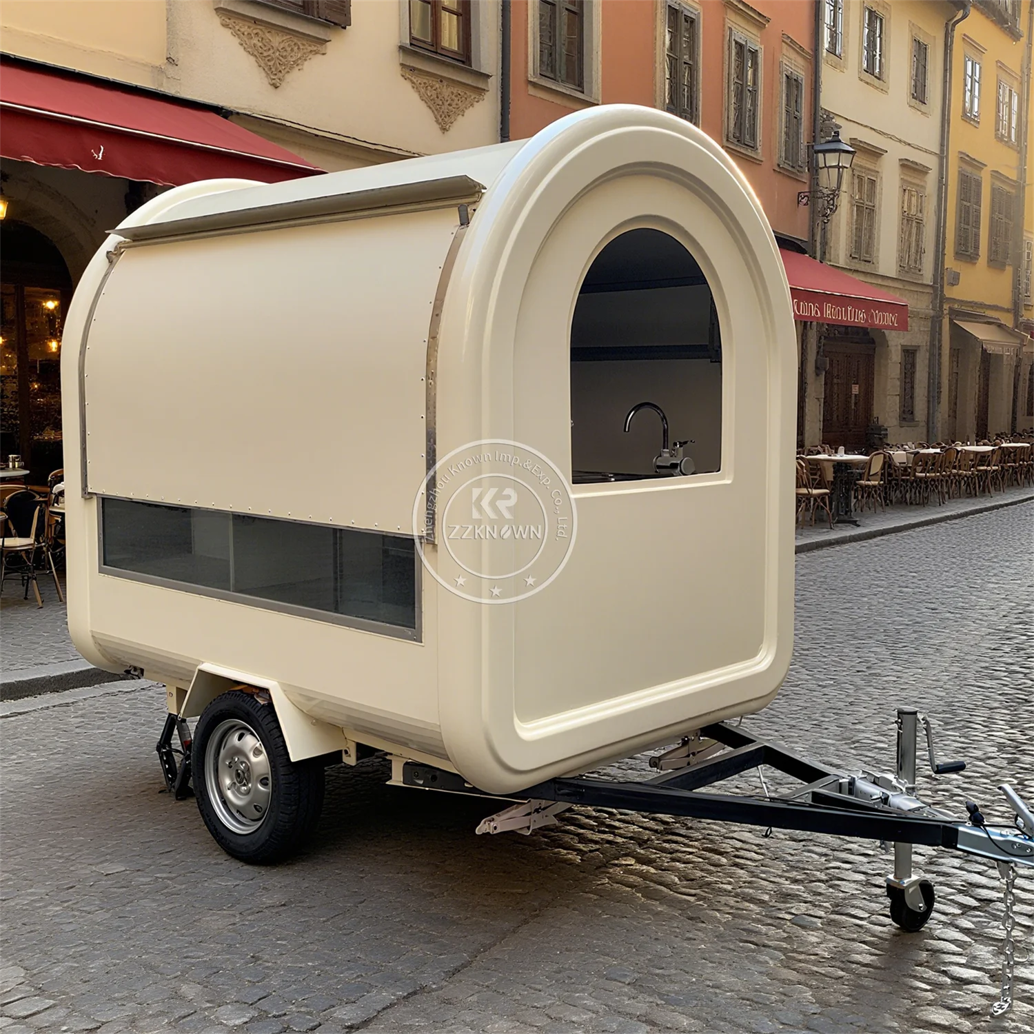 

Mobile Restaurant Kiosk Hot Dog Fast Food Trailer Manufacturer Ice Cream Cart Custom Logo Food Truck Trailer With Full Kitchen
