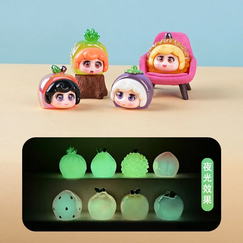 Cute Fruit Blind Box Beads Home and Office Resin Figurine Desk Toy Trendy Small Decoration Cute Collectible for Birthday Gift view 3