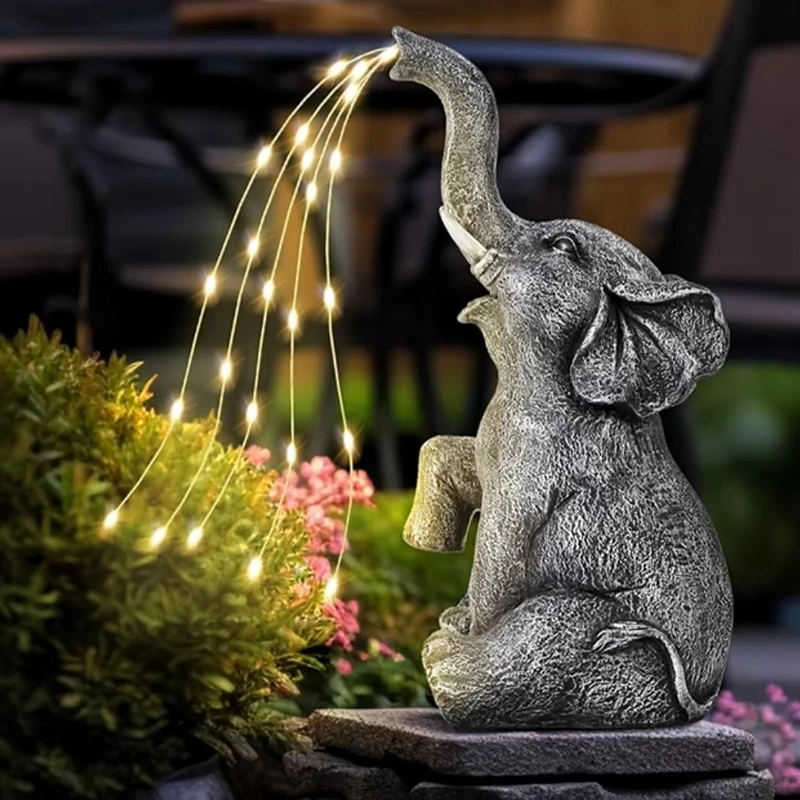 

Solar Resin Cartoon Animals Ornament Light Outdoor Garden Decor Landscape Lamp for Yard Patio Courtyard Lawn Decoration