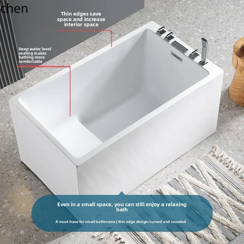 حوض استحمام أكريليك HXL مثبت على الحائط في فندق الإقامة حوض استحمام أكريليك #2