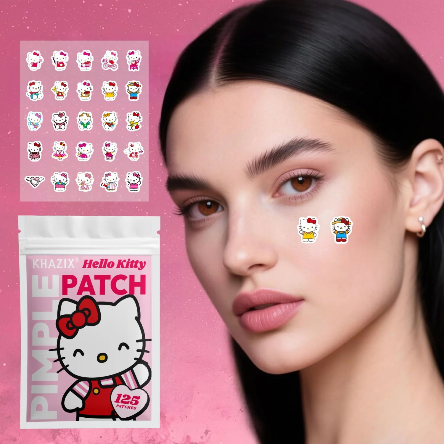 Sanrio  Hello Kitty Acne patches, Cartoon acne patches, Acne cover-up stickers, Cute concealer stickers - view 6