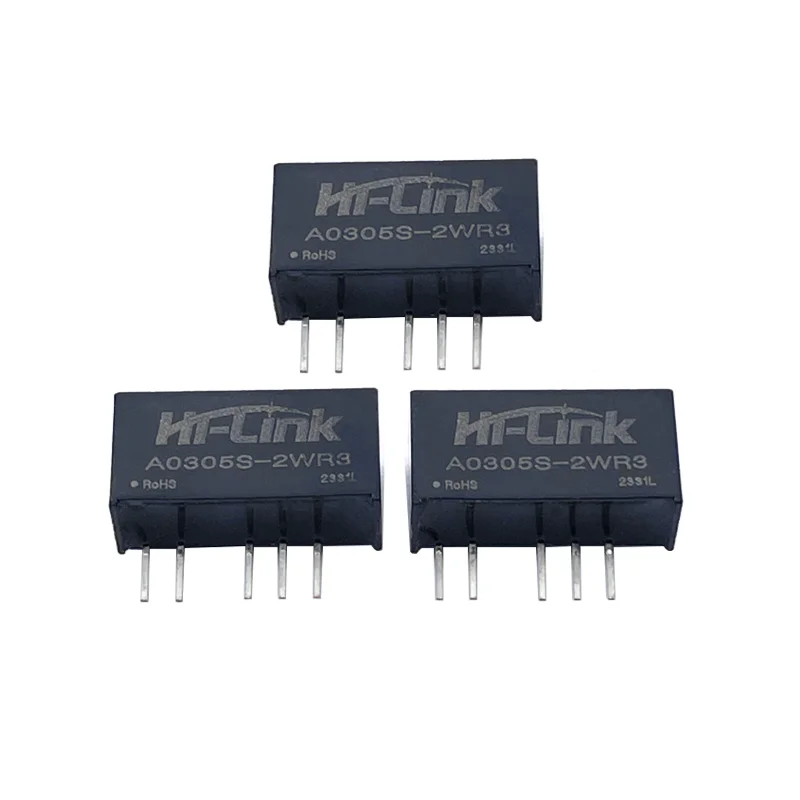 وحدة امدادات الطاقة المنزلية ، الإخراج المزدوج ، DCDC محول ذكي ، مصغرة ، مرحبا لينك ، تيار مستمر تيار مستمر ، A0305S-2WR3 ، 2 واط ± 3.3 فولت ، 200mA ، 2 قطعة/الوحدة