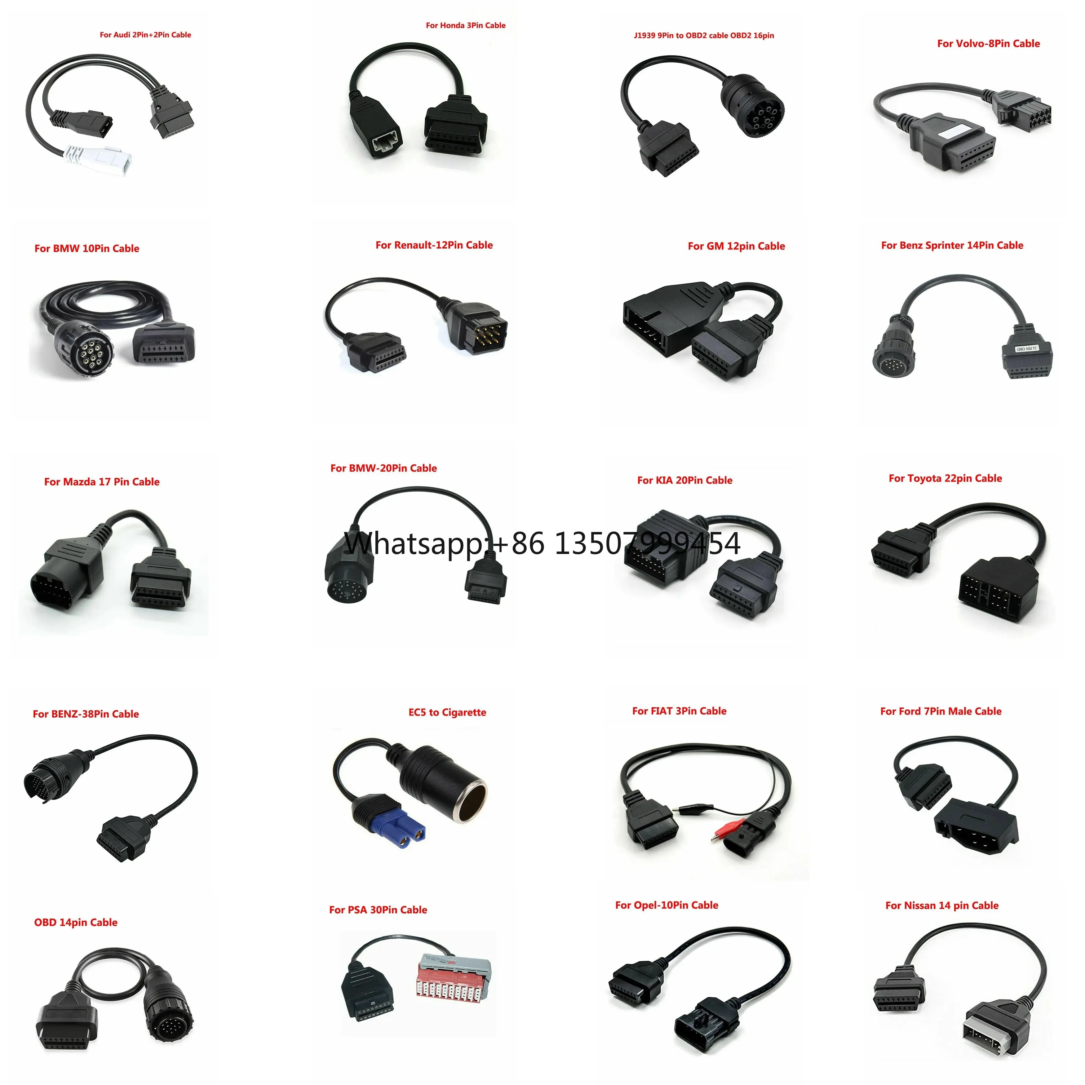 

20 Popular Products Custom Experience Car Diagnostic Cable OBD Cable Truck Diagnostic Wiring Harness