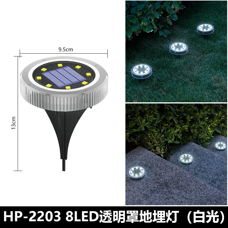 Solarlight Ground Outdoor Garden Lawn Light Decorative Landscape Step Buried Light Waterproof  Insert