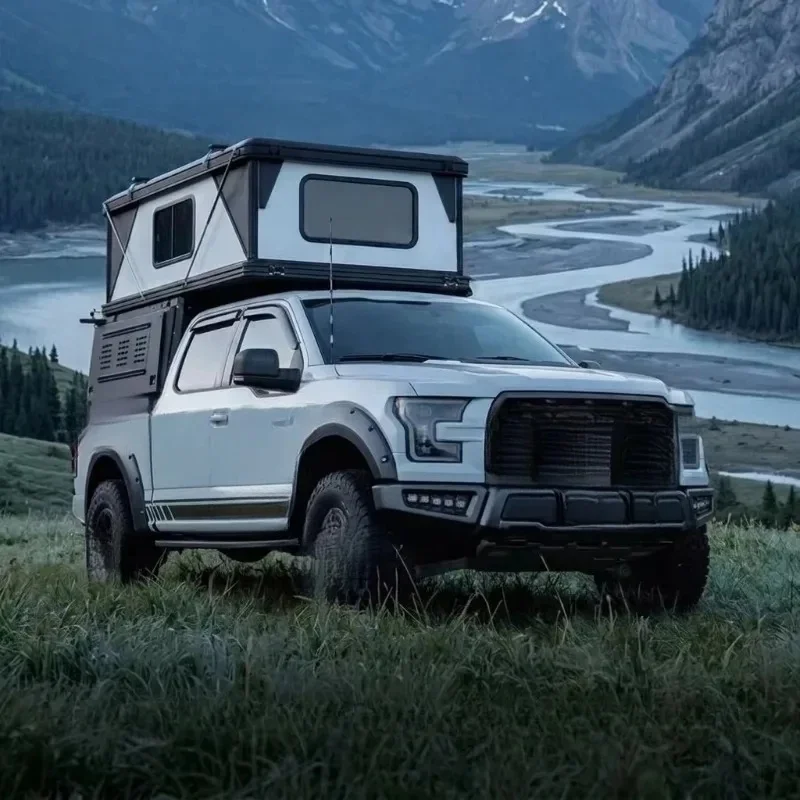 High Quality Customized Aluminum Foldable Hard Rooftop Tent 4WD Off Road Camping Supplies