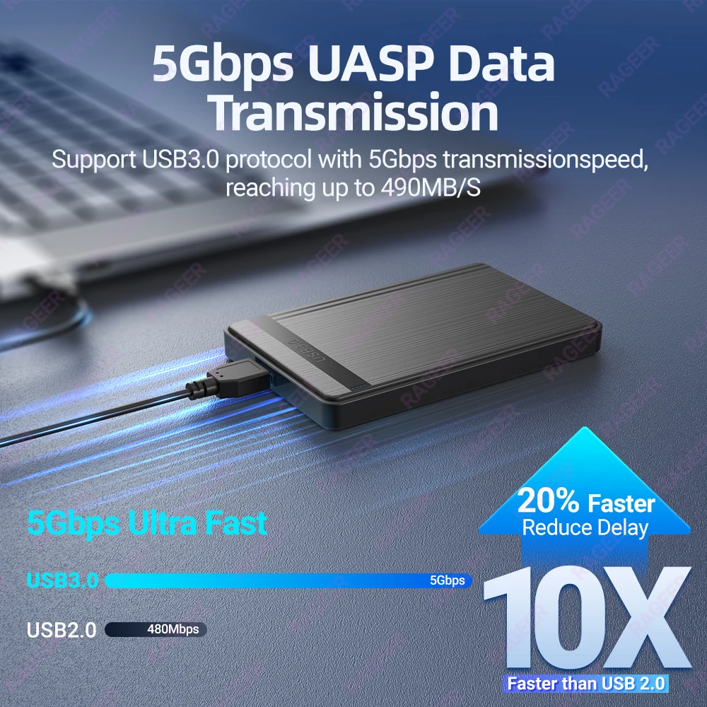 Custodia per HDD RAGEER SATA da 2.5 \