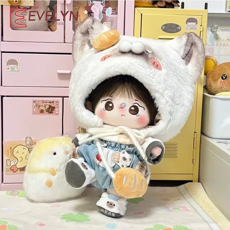 Evelyn（Doll）20cm Plush Toy Clothes Kawaii Strap Pants Hat Accessories Love and Deepspace  Children's Gift Toy