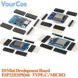 LOLIN D1 Mini PRO Wifi Development Board Module ESP8266 ESP32 ESP-12F Nodemcu Lua Wireless Type-C USB Interface For Arduino