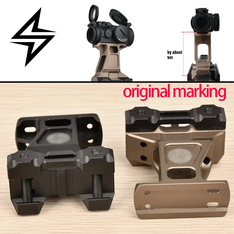 

Metal Scope Riser Base Aluminum alloy Red Dot Aiming Fixed Bracket Rifle Optical Accessories installation 20mm Picatinny Rail